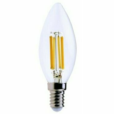 LED žárovka filament RABALUX 1299 Filament LED E14 C37 6W 850lm 4000K