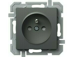 TEM ZÁSUVKA FRANCOUZSKÁ  2P+E 16A 250V~ AT XO  antracit