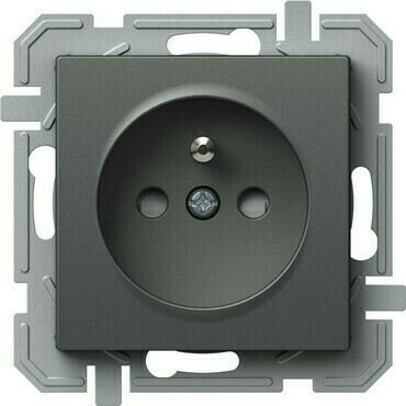 TEM ZÁSUVKA FRANCOUZSKÁ  2P+E 16A 250V~ AT XO  antracit