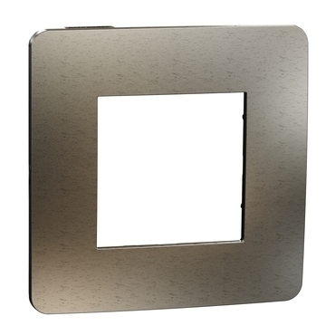 SCHN NU280252M Unica Studio Metal - Krycí rámeček jednonásobný, Bronze/Černý