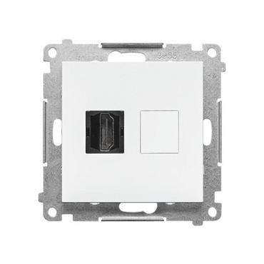 SIMON TGHDMI.01/111 Zásuvka HDMI 1 násobná (přístroj s krytem) bílá