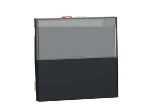 SCHN NU324654 Unica - Tlačítko stříd. ř.6/0 popis. pole, Antracit