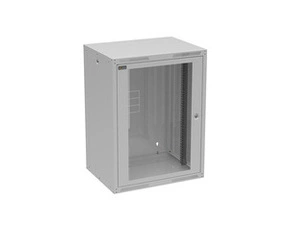Rozvaděč nástěnný SOLARIX GrandND-16U-645-11-G, 19", 16U, RAL 7035, 600x450 mm, skleněné dveře