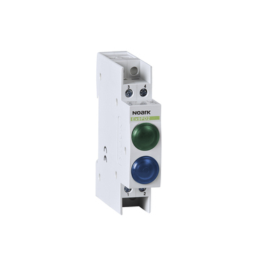 NOARK 102473 Ex9PD2gb 230V AC/DC Světelné návěstí, 230V AC/DC, 1 zelená LED a 1 modrá  LED