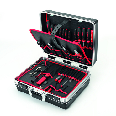 CIMCO 176410 Plastový kufr KLASIK s nářadím 425x505x230 mm (29 ks)