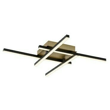Stropní svítidlo Demir černá/zlatá LED 24W RABALUX 71398