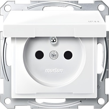 SCHN MTN2514-0325 Merten - Zásuvka 2P+E, 250V/16A, bezšroubová, s víčkem, IP44, System M, Active