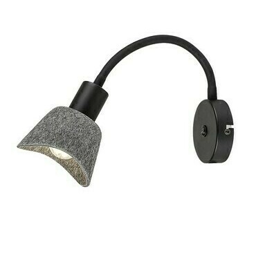 Nástěnné svítidlo Farelia černá E14 1×10W RABALUX 73009