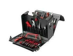 CIMCO 176350 Kožený kufr s nářadím 375x500x245 mm (21 ks)