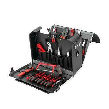 CIMCO 176350 Kožený kufr s nářadím 375x500x245 mm (21 ks)