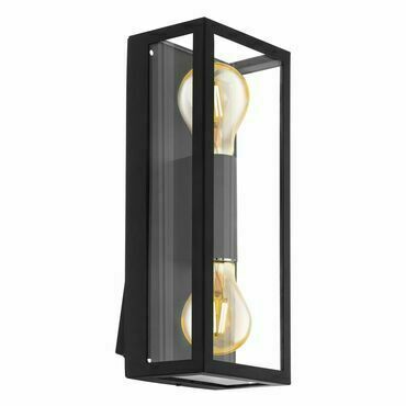 Svítidlo venkovní EGLO AL-WL 2 E27 SCHWARZ KLAR ALAMONTE 1, nástěnné