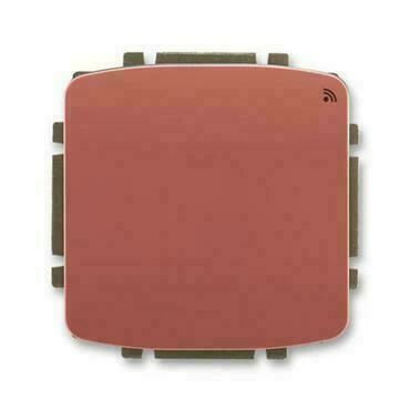 Spínač s krátkocest. ovl. ABB Tango 3299A-A23108 R2, vřesová červená, s přijím. RF signálu, 868 MHz