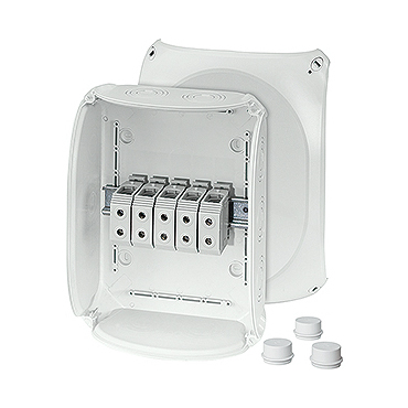 HEN DK 3535 G Krabcová rozvodka pro vnitřní a venkovní chráněné instalace IP 55/IP 66, se svorkovnic