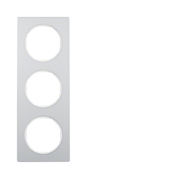 HAG 10132274 Rámeček 3-násobný, Berker R.3, alu/bílá