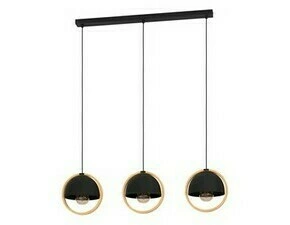 Svítidlo závěsné EGLO HL 3 E27 SCHWARZ HOLZ CALLOW