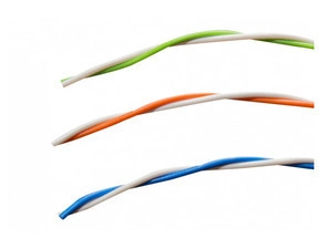 LOX 200300 Dvoužilový kroucený kabel modrá/bílá (100m)