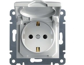 HAG WL1150 Schuko zásuvka s víčkem- bílá, Lumina