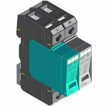 SEZ PO II 1+1 280V/40kA Přepěťová ochrana PO II 1+1 280 V/40 kA, modulární, vyměnitelná, C+D