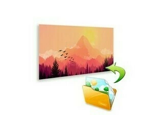 FENIX 5437496 Ecosun 600 GS s potiskem Bezrámový skleněný panel 600 W s potiskem