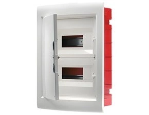 Rozvaděč zapuštěný GEWISS GW40886BS, 24m (12x2) ip40, bílá, 1ks svorkovnice n/pe
