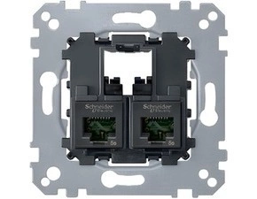 SCHN MTN4575-0002 Merten - Datová zásuvka 2xRJ45, kat. 5e, UTP, Actassi S-One