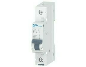 OEZ:42194 LTP-13B-1 Jistič In 13 A, Ue AC 230/400 V / DC 60 V, charakteristika B, 1pól, Icn 6 kA