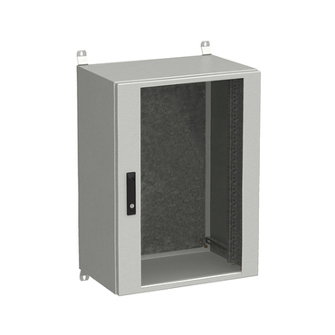 Rozvaděč nástěnný SOLARIX LC-20-18U-64-12-G, 19", 18U, 600x400 mm, skleněné dveře, zámek, venkovní