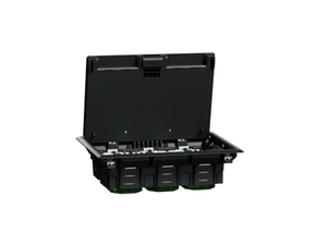 SCHN INS52122 Unica System+ - Podlahová krabice L plastová 6 modulů 45x45