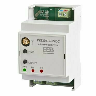 ELB 3401 WS304-2-5VDC Přijímač na DIN lištu Un-5VDC10ti kanálový