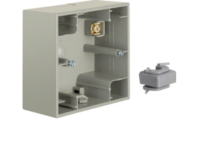 HAG 10417004 Krabice, 1-násobná na omítku, Berker K.5, ušlecht. ocel, lak.