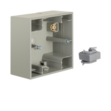 HAG 10417004 Krabice, 1-násobná na omítku, Berker K.5, ušlecht. ocel, lak.