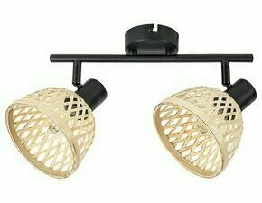 Svítidlo RABALUX 3134 RATTAN matná černá E14 2xMAX 40W