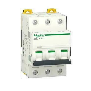 SCHN A9F94325 Jistič Acti9 iC60L 3P 25A C RP 0,38kč/ks