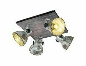 Svítidlo bodové EGLO QUADRAT 4 HOLZ ZINC USED SW BARNSTAPLE