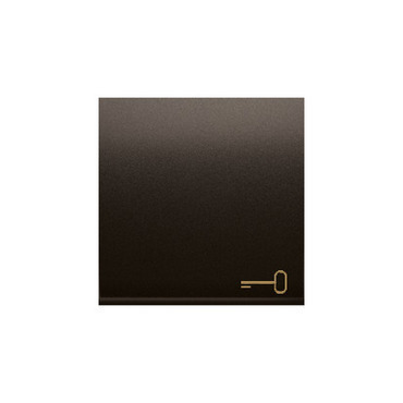 Kryt SIMON DKWK1/46, s piktogramem "klíč" pro 1 násobné spínače, hnědá metalizovaná