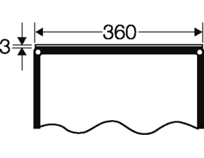 HEN FP VP 36 Boční stěna rozvodnice 360mm