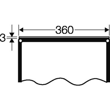 HEN FP VP 36 Boční stěna rozvodnice 360mm