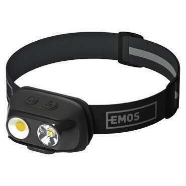 EMOS P3542 NABÍJECÍ ČELOVKA COB LED + LED TEPLÁ/NEUTRÁL. BÍLÁ