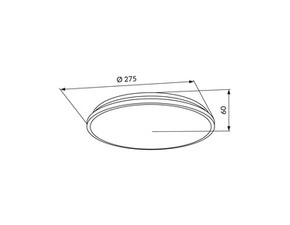 Nástěnné a stropní LED svítidlo LED-POL Tiago LED 12W CCT B