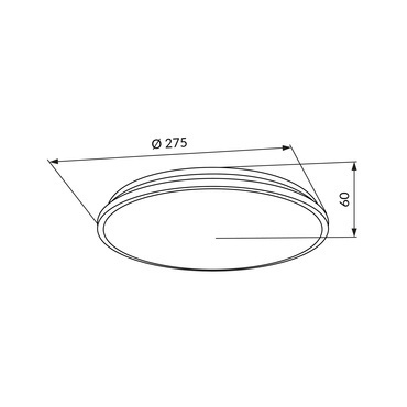 Nástěnné a stropní LED svítidlo LED-POL Tiago LED 12W CCT B