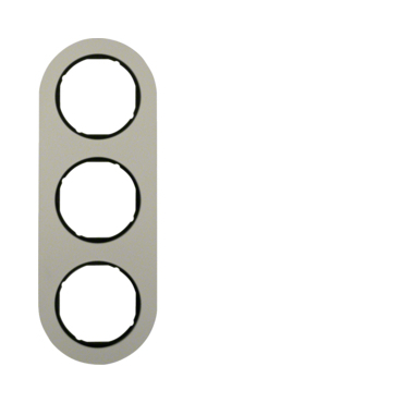 HAG 10132084 Rámeček 3-násobný, Serie R.classic, alu/černá