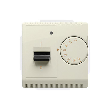 SIMON Basic BMRT10W.02/12 Termostat univerzální s otočným nastavením teploty, vestavěný senzor, (str