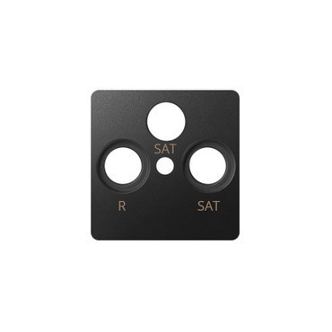 SIMON 82 82038-38 Kryt pro anténní zásuvka RTV-SAT-SAT, grafit