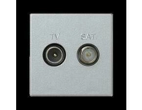 Modul SIMON K130A/8, K45, RTV-SAT (samice), šroubové svorky, 45 x 45 mm, hliníková