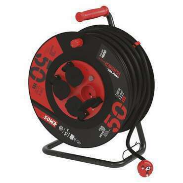 Buben prodlužovací EMOS P084503, 4Z 50M 2,5MM GUMA