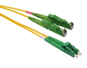 Patch kabel SOLARIX SXPC-E2000/LC-APC-OS-1M-D, E2000/APC-LC/APC, Singlemode, 9/125, OS, Duplex, 1m