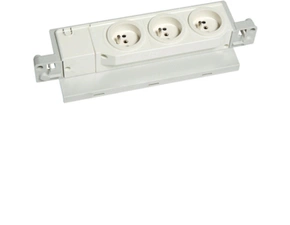 HAG VZ00UPF 3 násobná zásuvka 230V, otočná o 90°, s kabelovou p