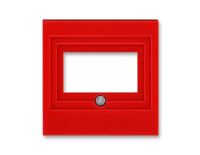 Kryt zásuvky ABB Levit 5014H-A00040 65, červená, repro., komunikační přímé nebo přístroje USB