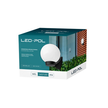 Fasádní a zahradní LED svítidlo LED-POL Wel E27