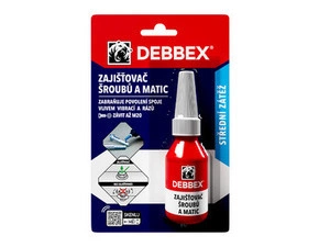 Zajišťovač šroubů a matic DEBBEX 50705RL 10ml
